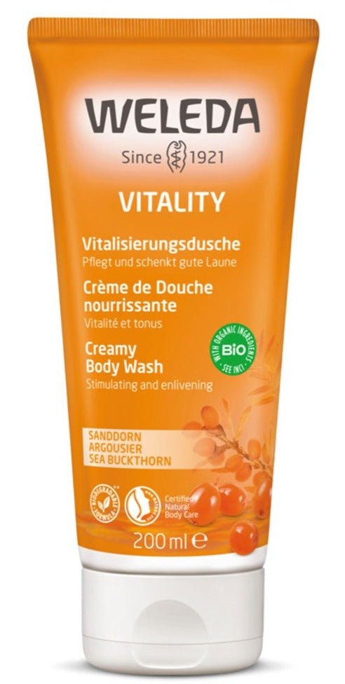 Weleda Sea Buckthorn Creamy Body Wash - HealthyLiving.ie