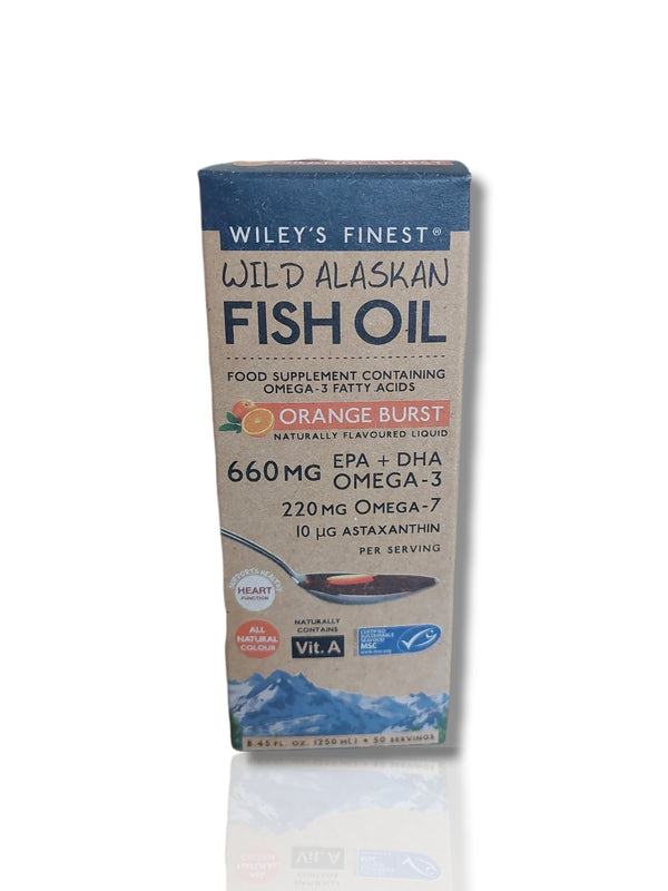 Wileys Alaskan Fish Oil Orange Burst 250ml - HealthyLiving.ie