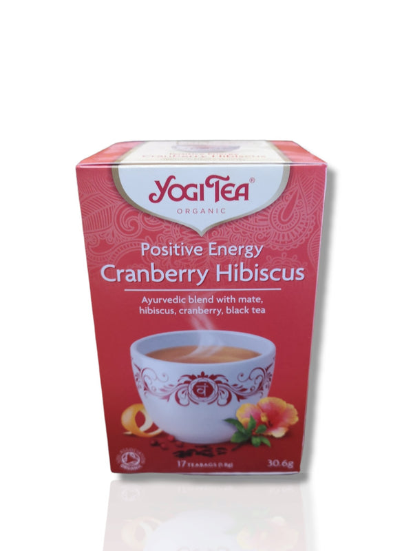 Yogi Tea Positive Energy Cranbeery Hibiscus 17 teabags - HealthyLiving.ie