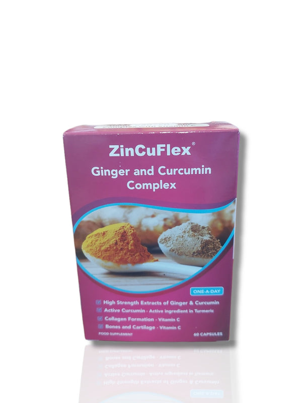 Zincuflex Ginger & Curcumin Complex - HealthyLiving.ie
